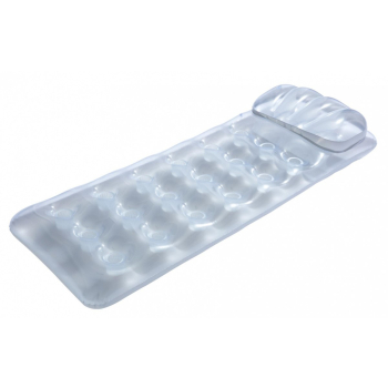 Dmuchany Materac plażowy Srebrny metalik 188x71cm BESTWAY + Zestaw naprawczy